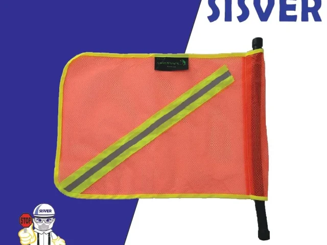 Banderola Naranja con Franja Reflejante DUP