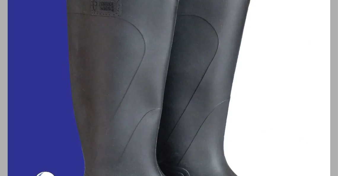Bota de Hule Negra SCasquillo