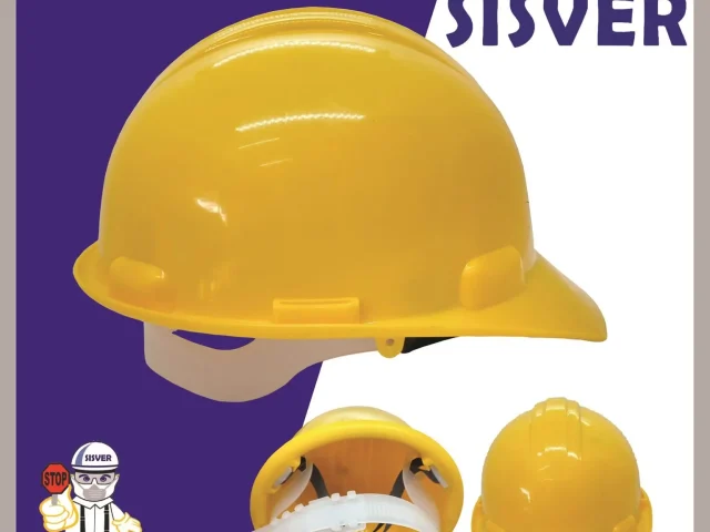 Casco de seguridad marca JyrsaTipo cachuchaVarios colores Suspensión textil (Nylon 19 mm) de 4 puntos Tipo I, Clase “E” (dieléctrico), resistente a más de 20,000 Volts Concha plástica de 98.5% polietileno y 1.5% pigmento con base de polietileno Cojinete de foam lavable y reemplazable, que absorbe la sudoración Casco de seguridad Jyrsa Amarillo