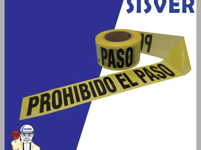 Cinta delimitadora prohibido el paso