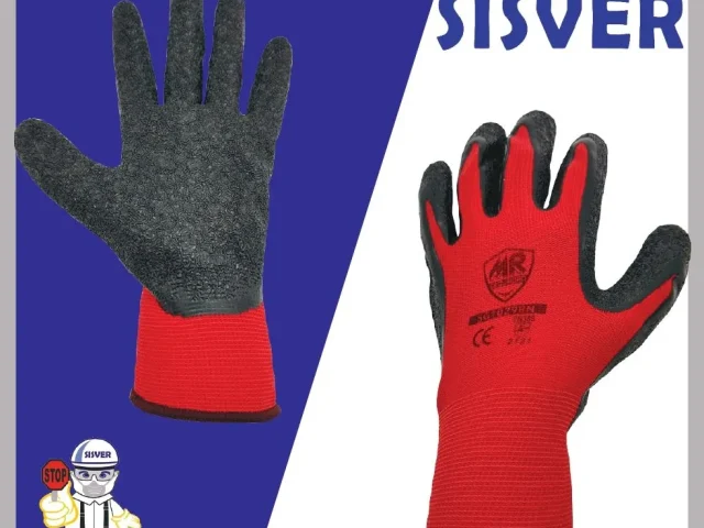 Guante de Poliester Palma de Latex