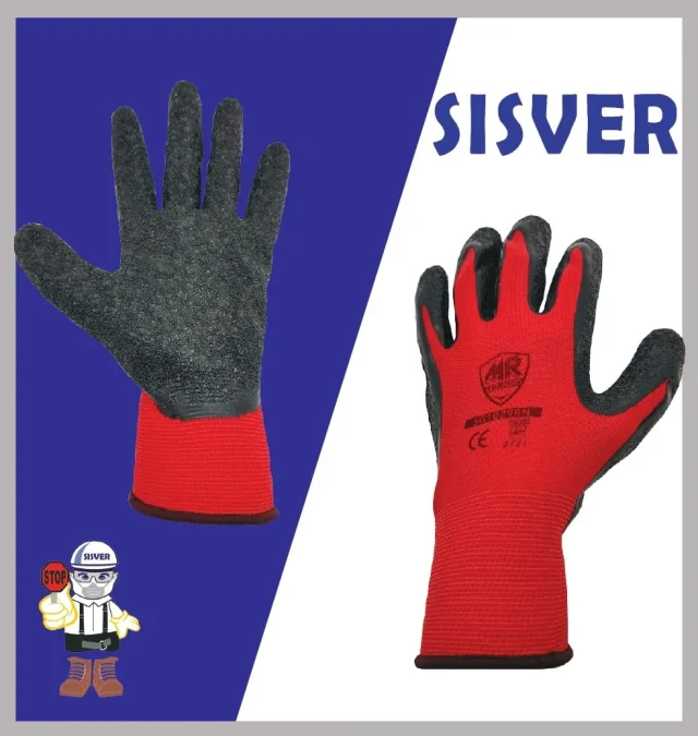 Guante de Poliester Palma de Latex