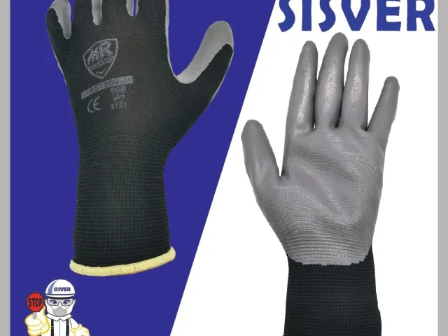 Guante de nylon con nitrilo