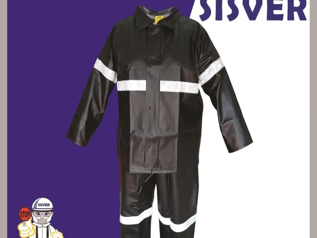 Impermeable 2 piezas Nacional Negro