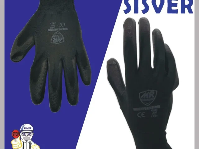 Guante de Poliester negro